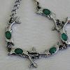 Playful dolphins with 6x4mm Aventurine cabochons

13 cm expands to 21 cm

Silver plated