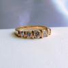 5-stone CZ ring in 14kt yellow gold

ring size 5