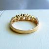 Back view of 5-stone CZ ring